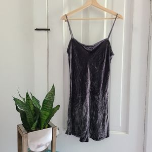 Reformation Velvet/silk Mini Dress